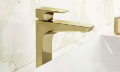 Single lever faucet with washbasin, GE Series